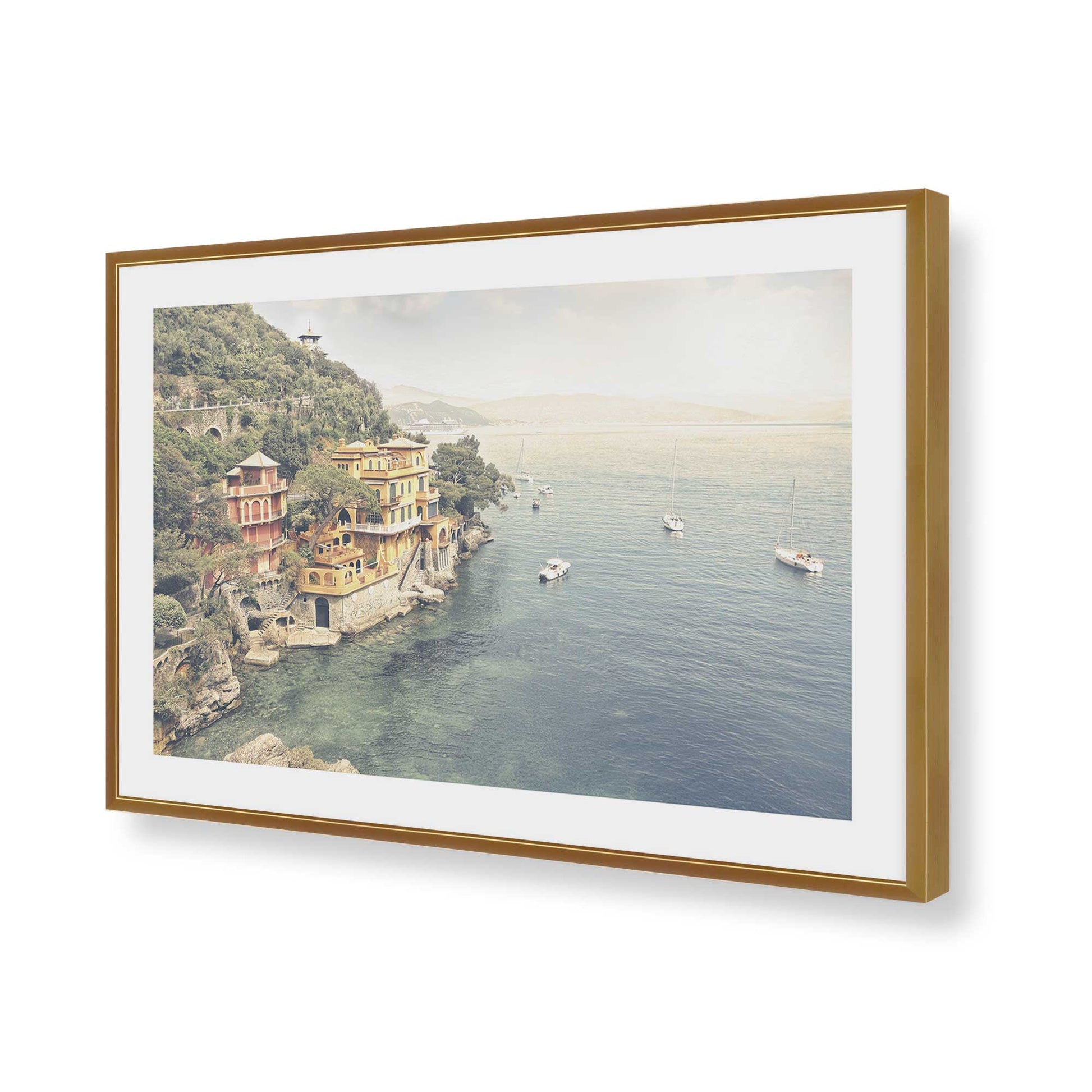 [Color:Polished Gold], Picture of art in a Polished Gold frame of the corner