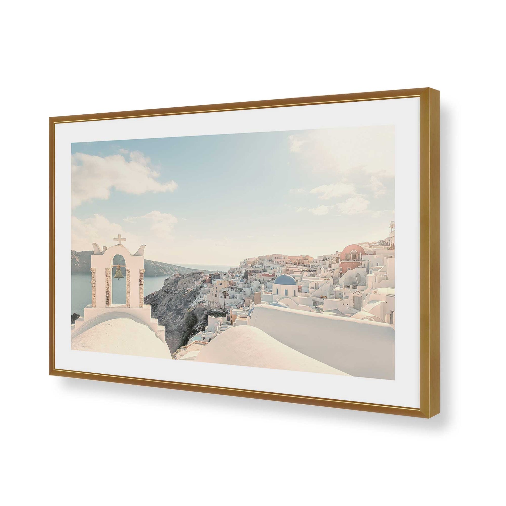 [Color:Polished Gold], Picture of art in a Polished Gold frame of the corner