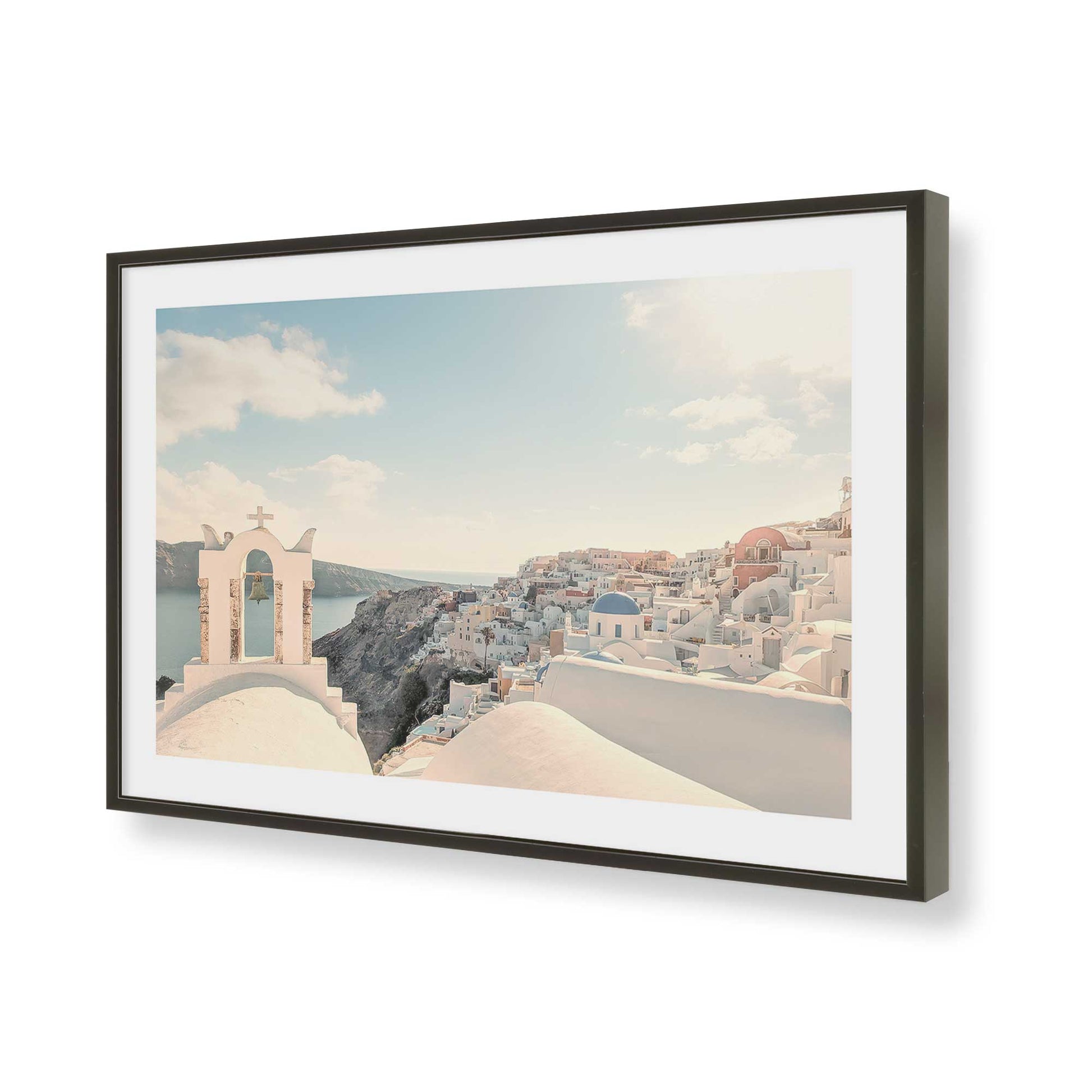 [Color:Satin Black], Picture of art in a Satin Black frame of the corner
