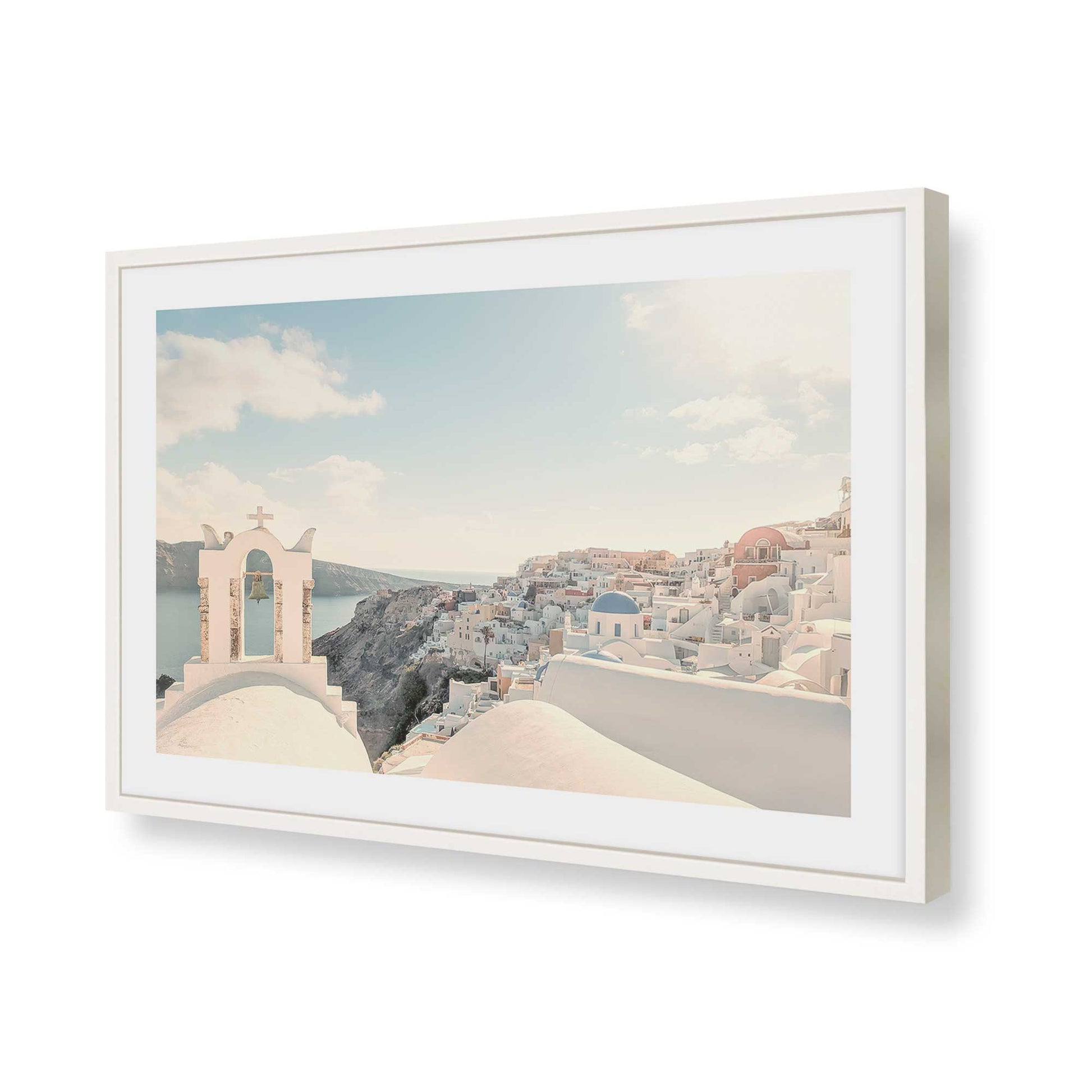 [Color:Opaque White], Picture of art in a Opaque White frame of the corner