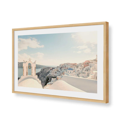 [Color:American Maple], Picture of art in a American Maple frame of the corner