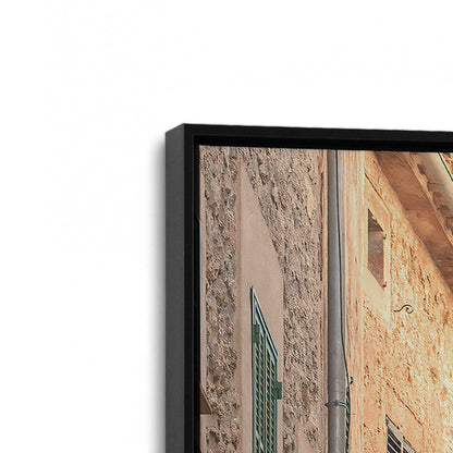 [Color:Satin Black], Picture of art in a Satin Black frame at an angle