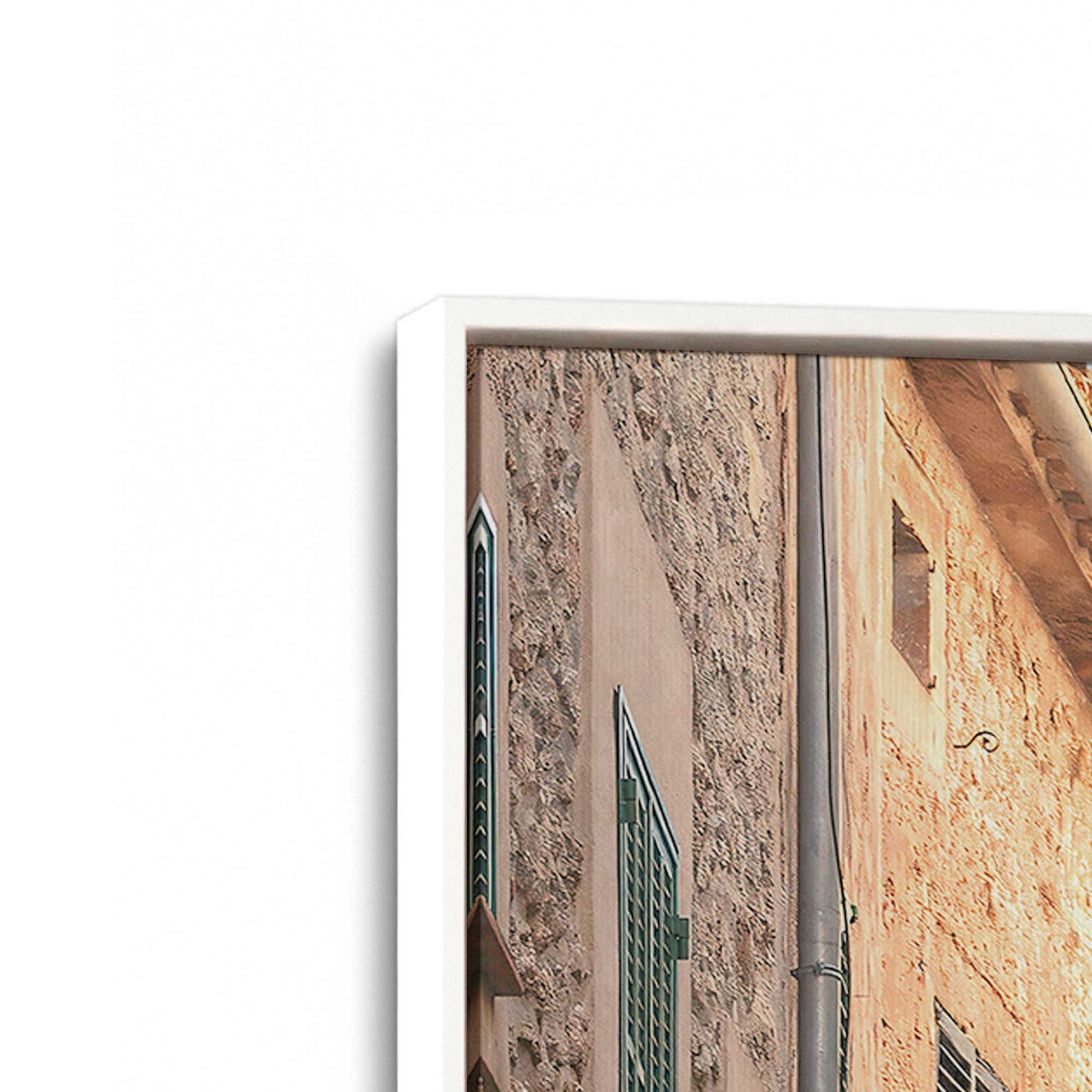 [Color:Opaque White], Picture of art in a White frame at an angle