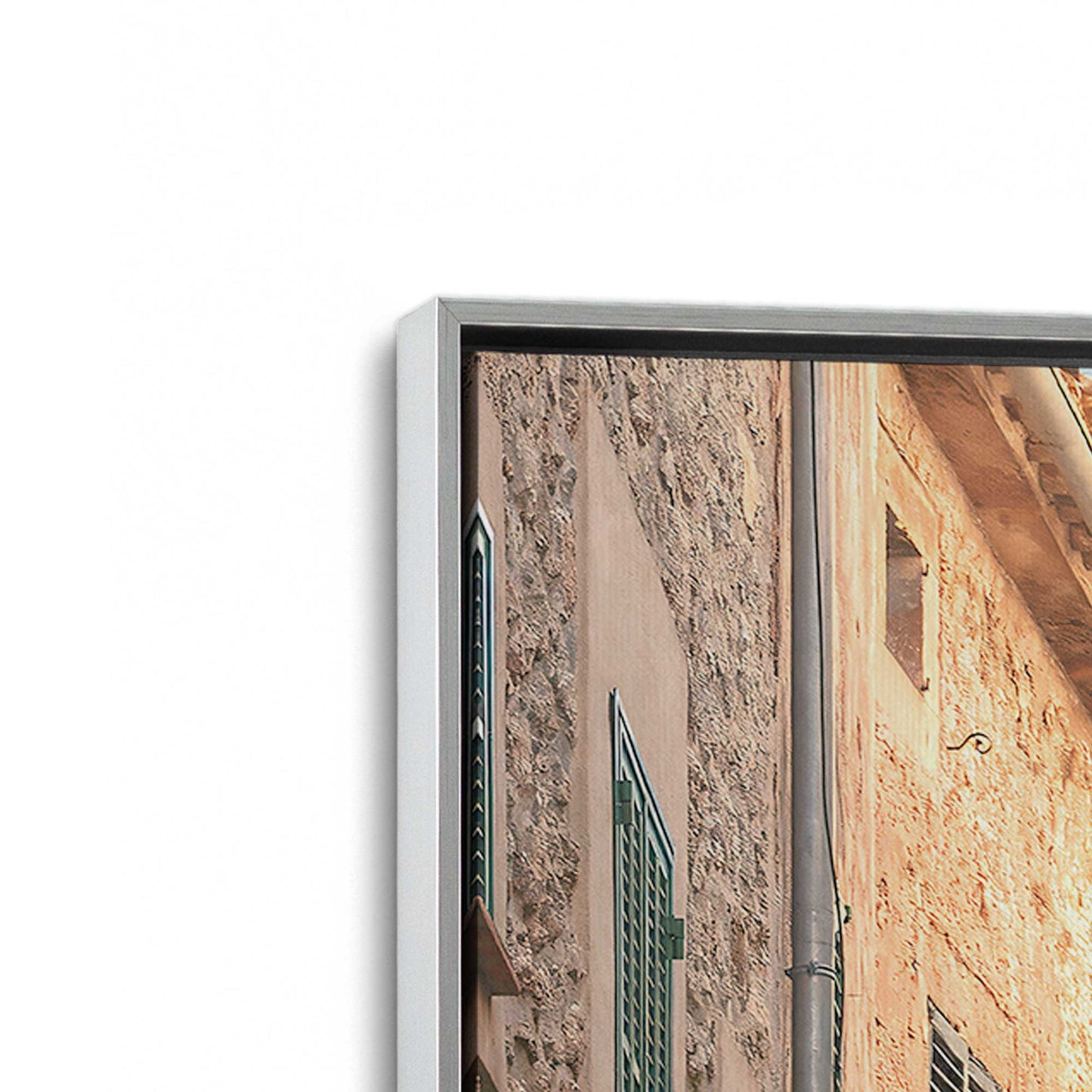 [Color:Polished Chrome], Picture of art in a Polished Chrome frame at an angle