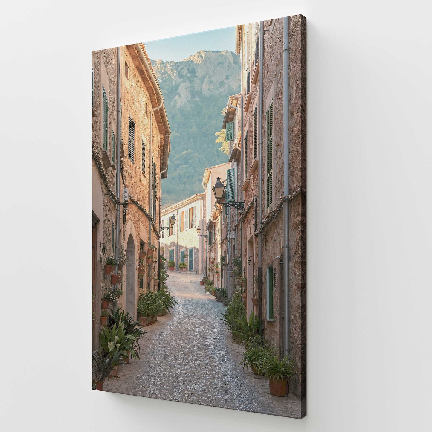 [Color:Stretched Canvas], Picture of art at an angle