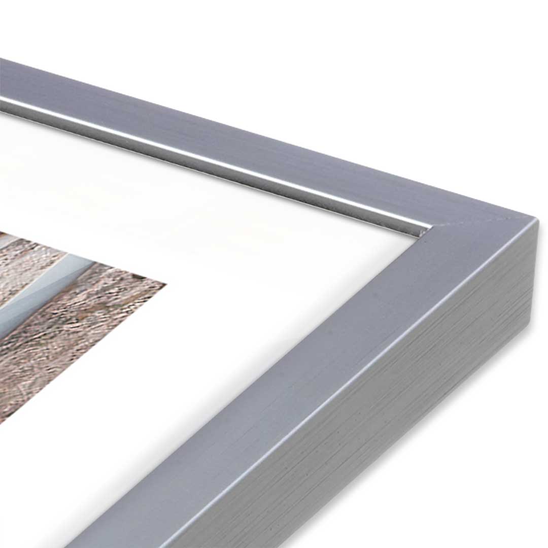 [Color:Polished Chrome], Picture of art in a Polished Chrome frame at an angle