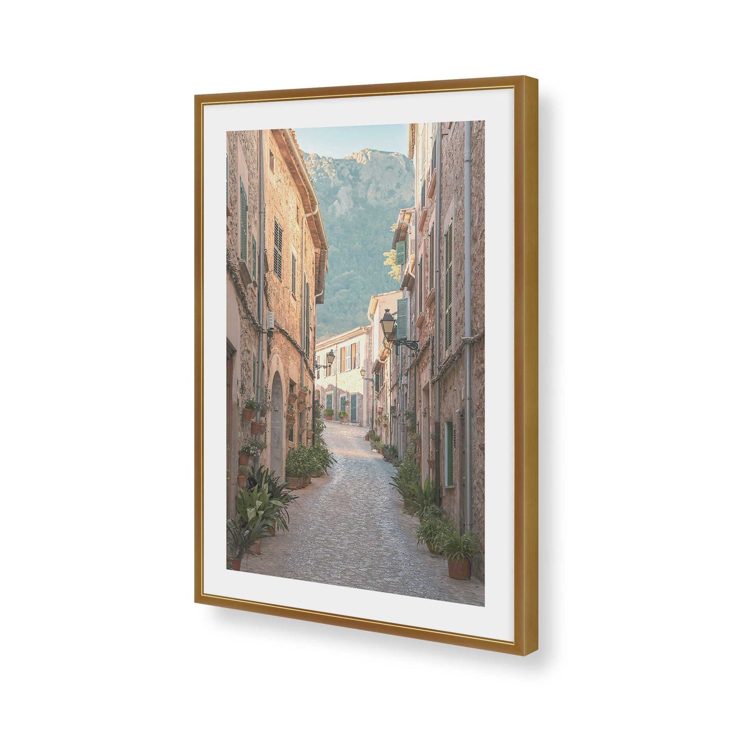 [Color:Polished Gold], Picture of art in a Polished Gold frame of the corner