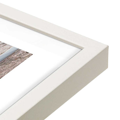 [Color:Opaque White], Picture of art in a Opaque White frame at an angle