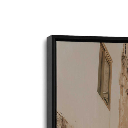 [Color:Satin Black], Picture of art in a Satin Black frame at an angle