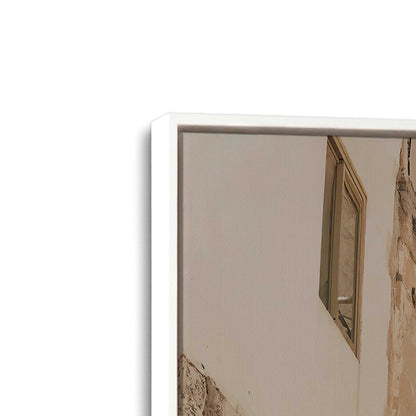 [Color:Opaque White], Picture of art in a White frame at an angle