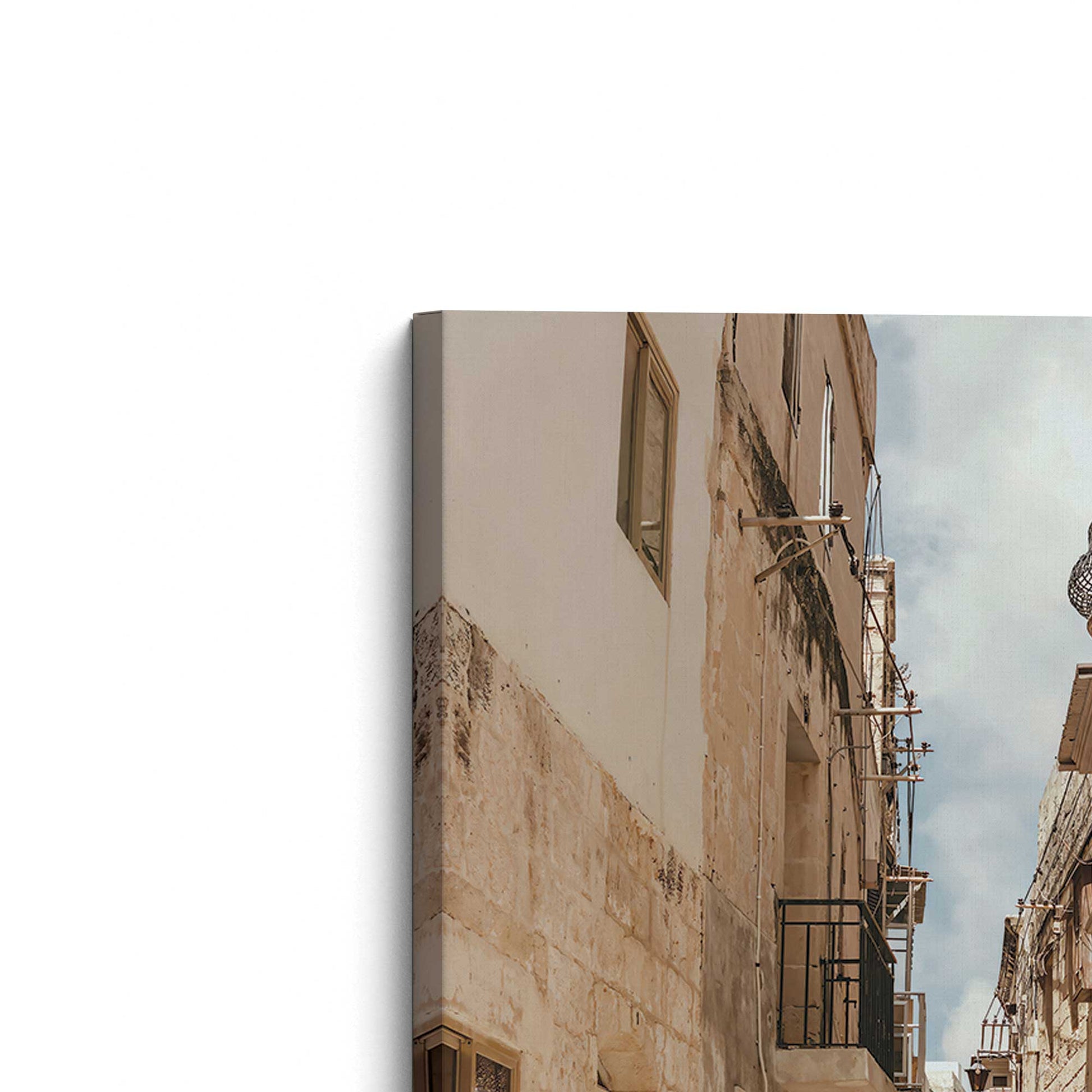 [Color:Stretched Canvas], Picture of the corner of the art