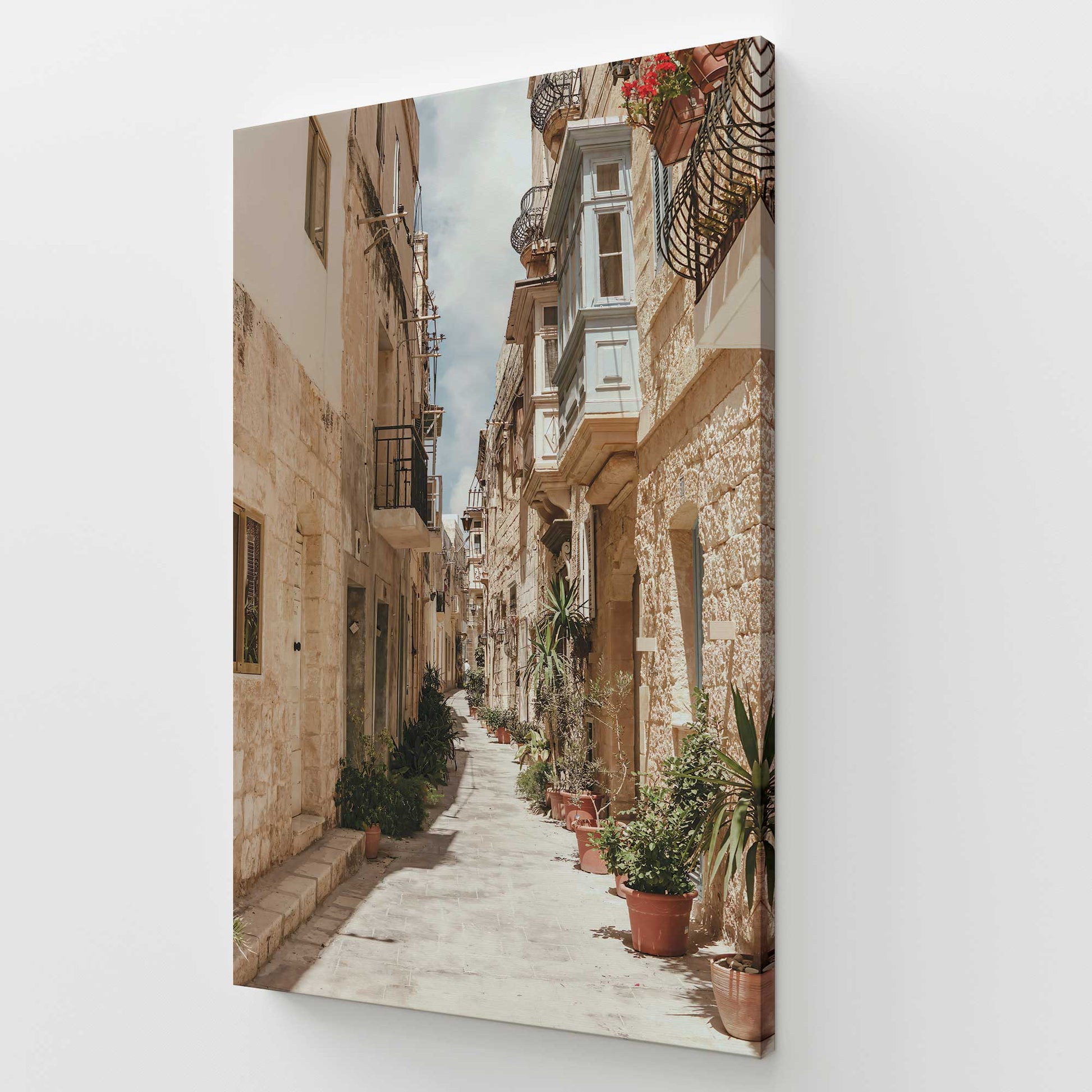 [Color:Stretched Canvas], Picture of art at an angle