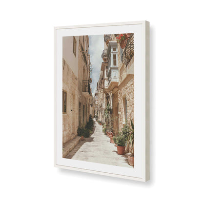 [Color:Opaque White], Picture of art in a Opaque White frame of the corner