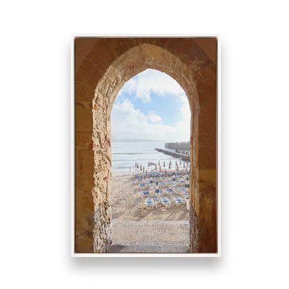 [Color:Opaque White], Picture of art in a White frame