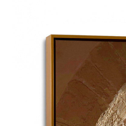 [Color:Polished Gold], Picture of art in a Polished Gold frame at an angle