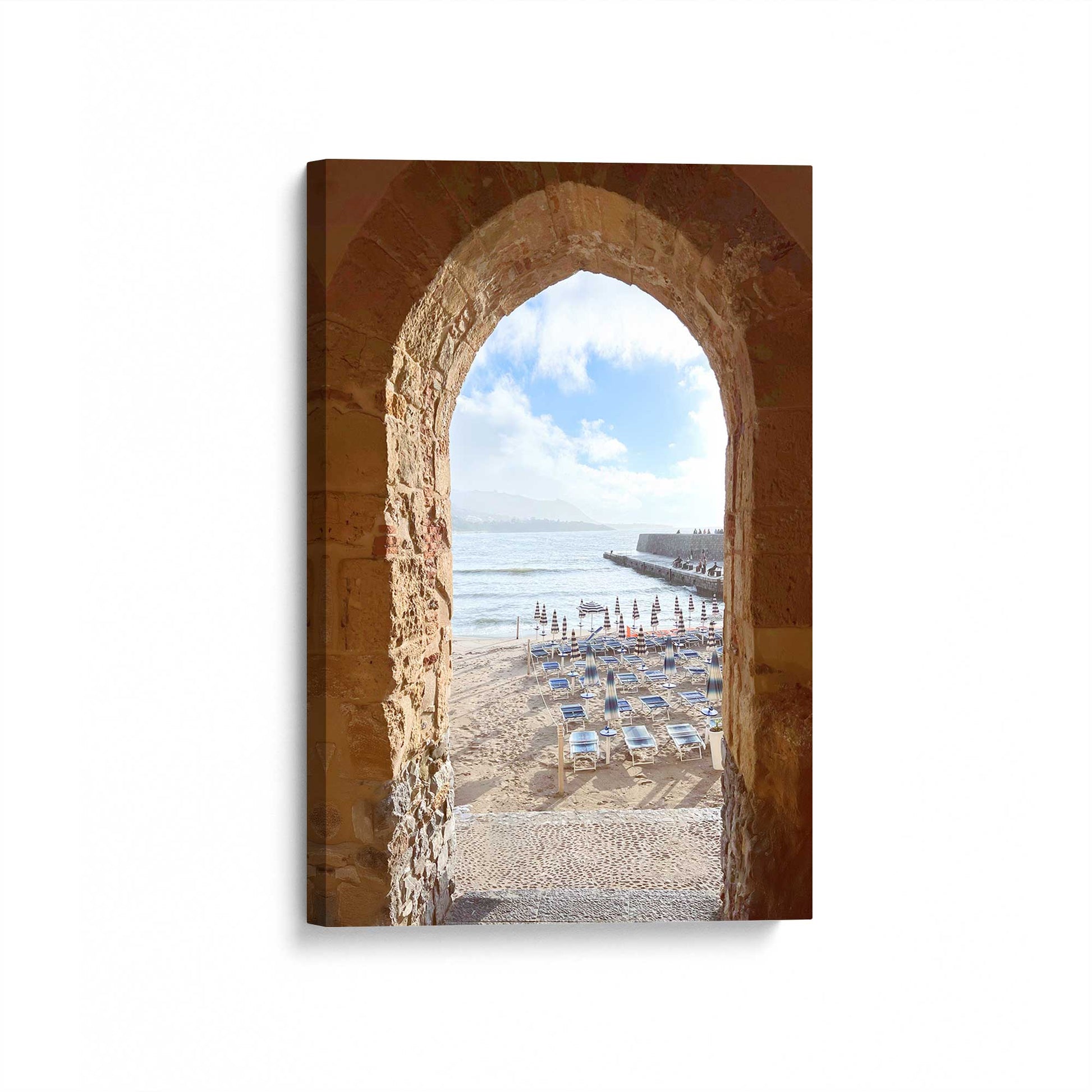 [Color:Stretched Canvas], Picture of art at an angle