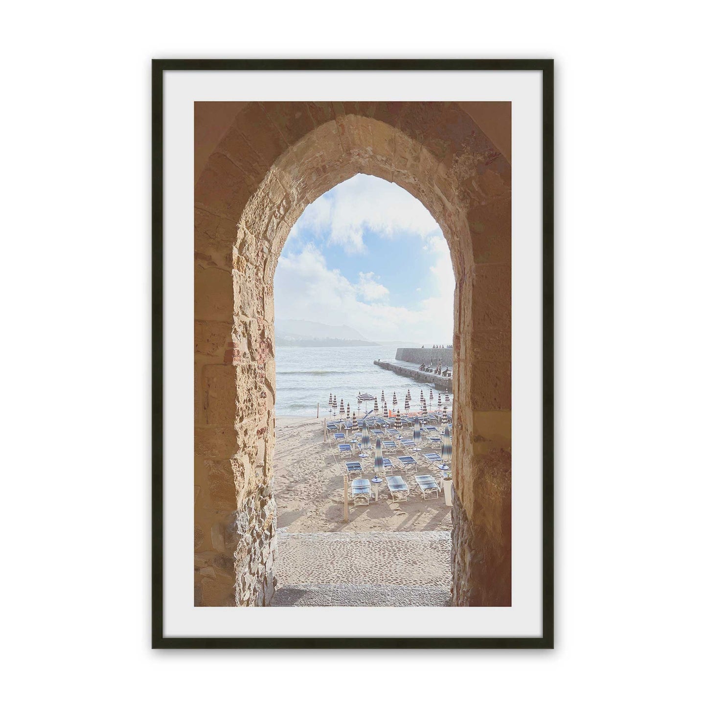 [Color:Satin Black], Picture of art in a Satin Black frame