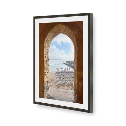 [Color:Satin Black], Picture of art in a Satin Black frame of the corner