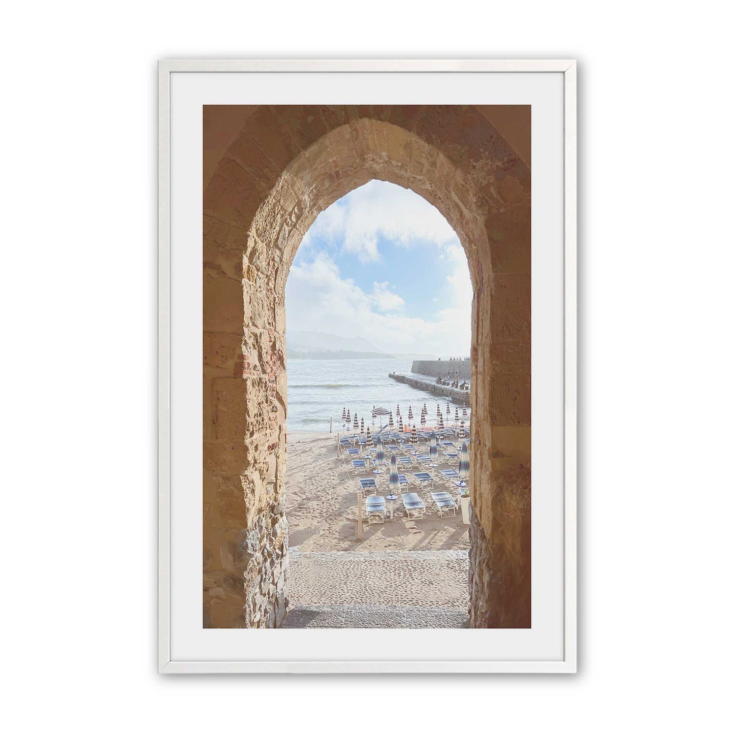 [Color:Opaque White], Picture of art in a Opaque White frame