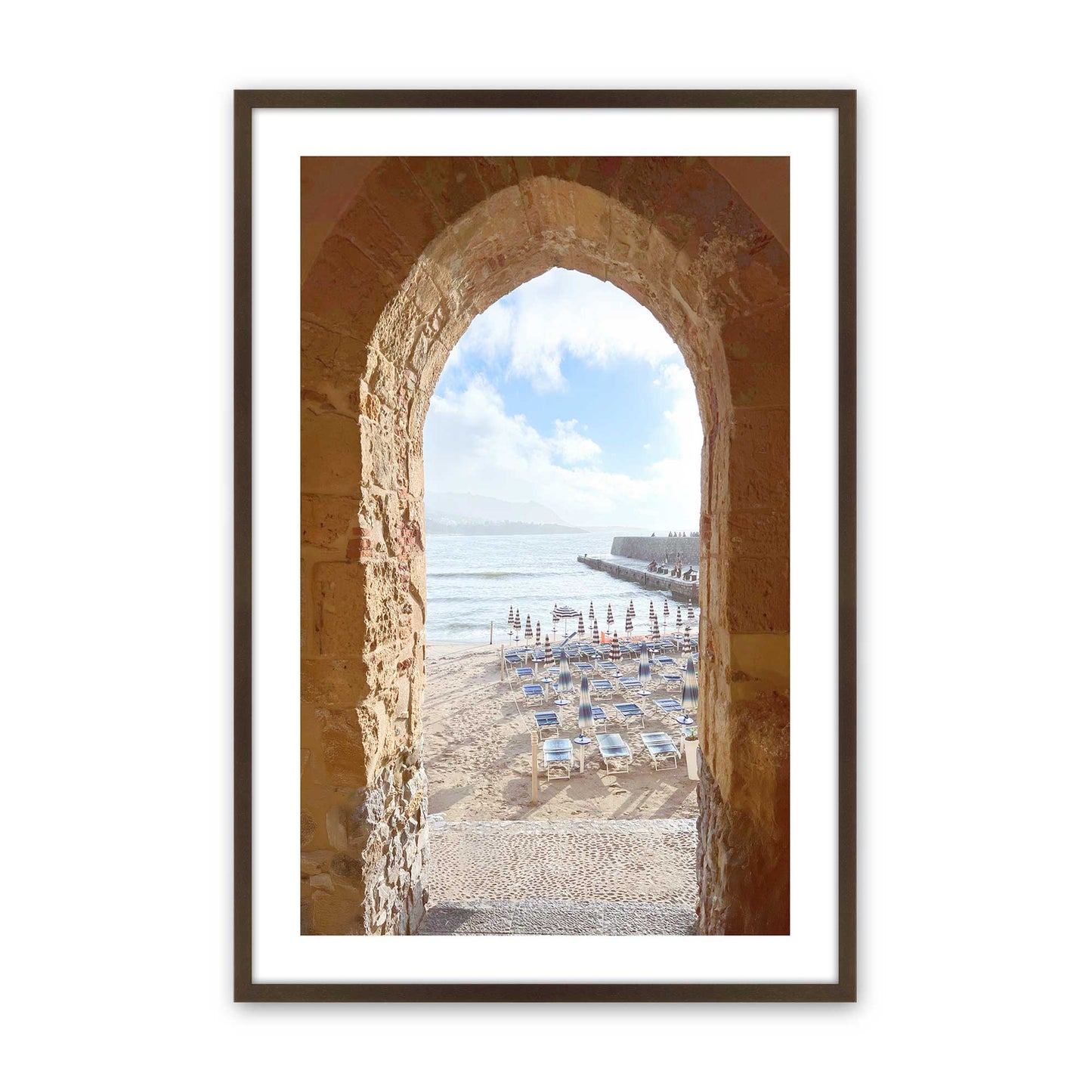 [Color:Belvinder Brown], Picture of art in a Belvinder Brown frame