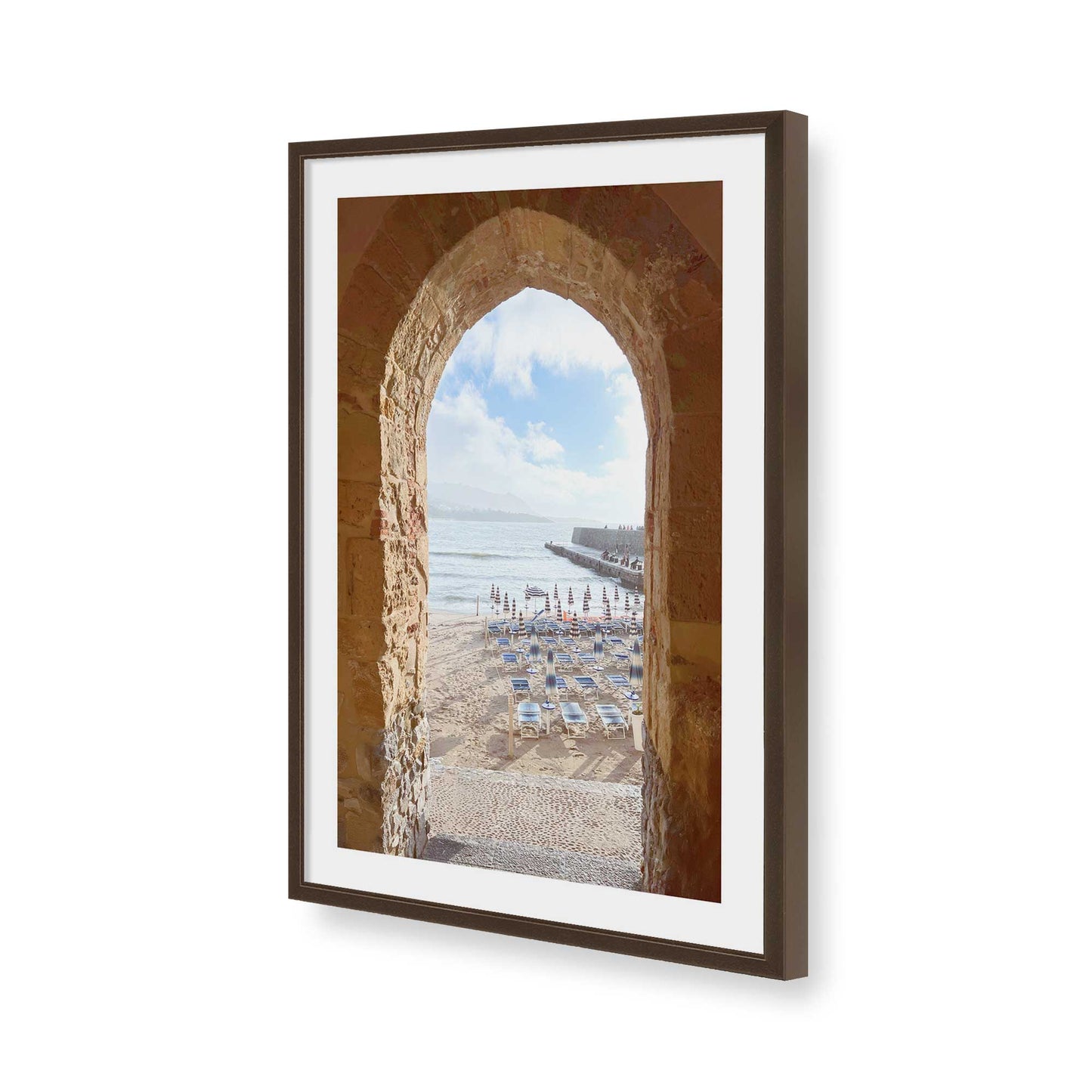 [Color:Belvinder Brown], Picture of art in a Belvinder Brown frame of the corner