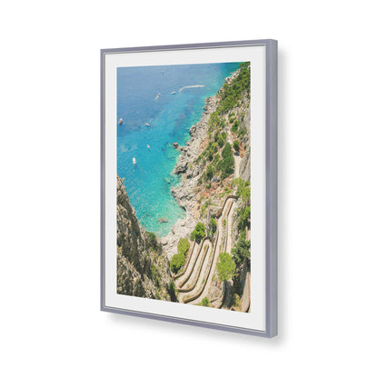 [Color:Polished Chrome], Picture of art in a Polished Chrome frame of the corner