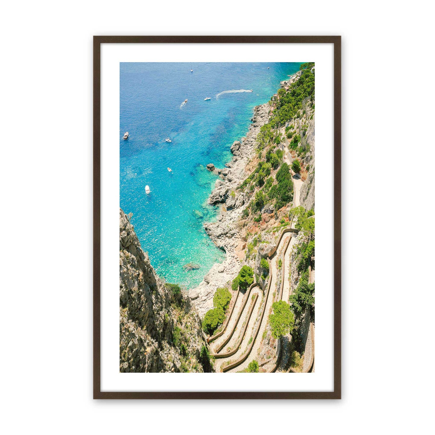 [Color:Brown], Picture of art in a Brown frame