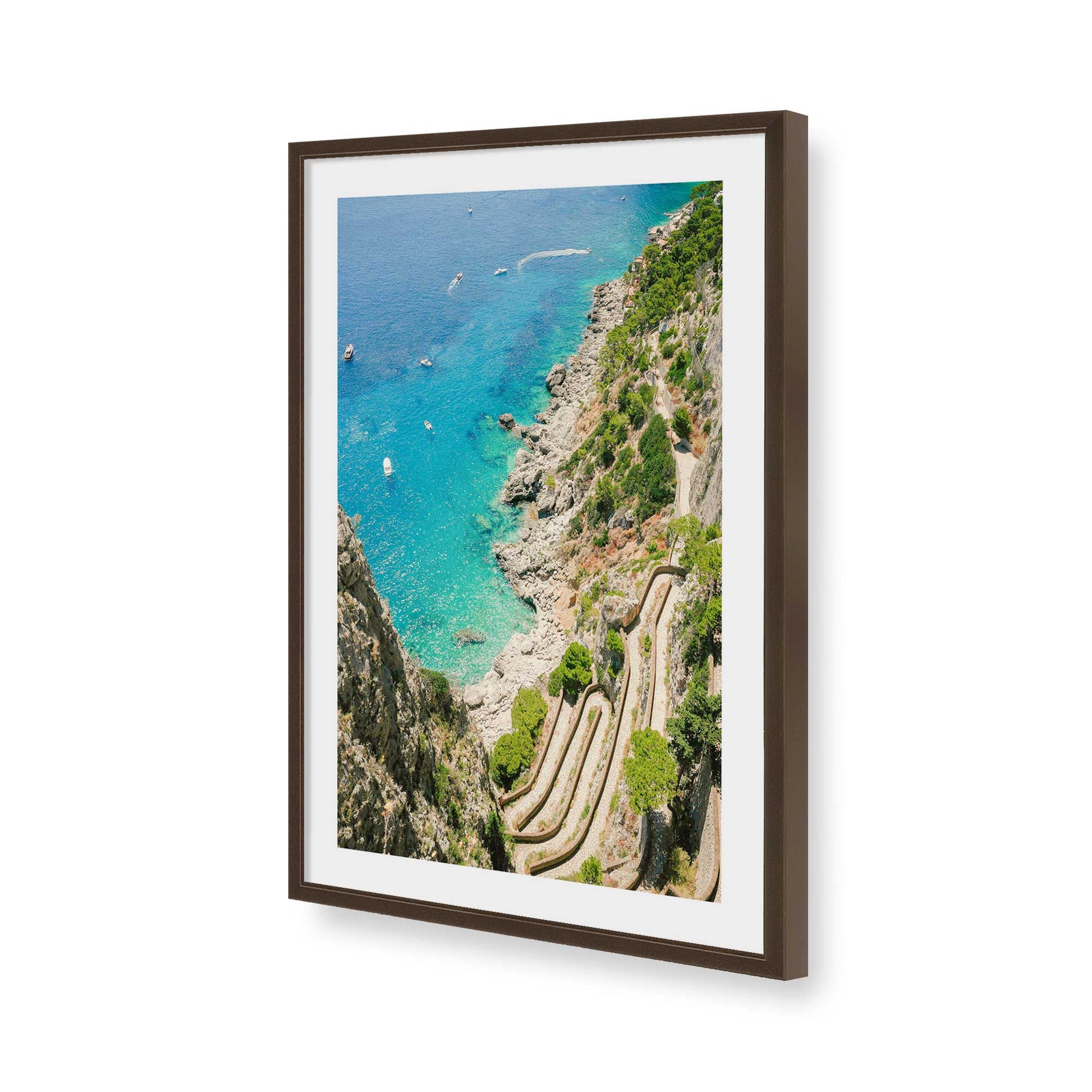 [Color:Belvinder Brown], Picture of art in a Belvinder Brown frame of the corner