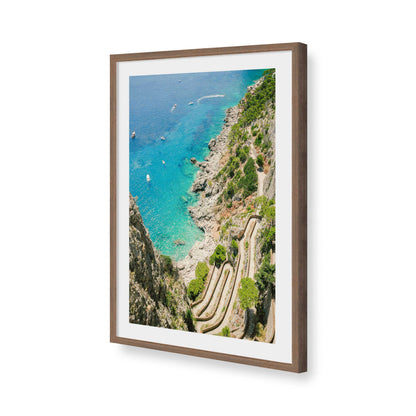 [Color:Walnut], Picture of art in a Walnut frame of the corner