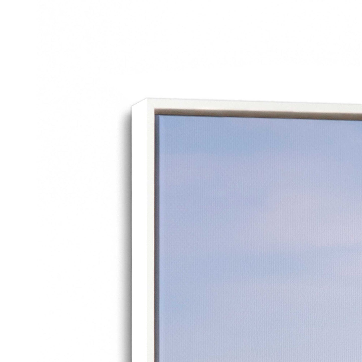 [Color:Opaque White], Picture of art in a White frame at an angle