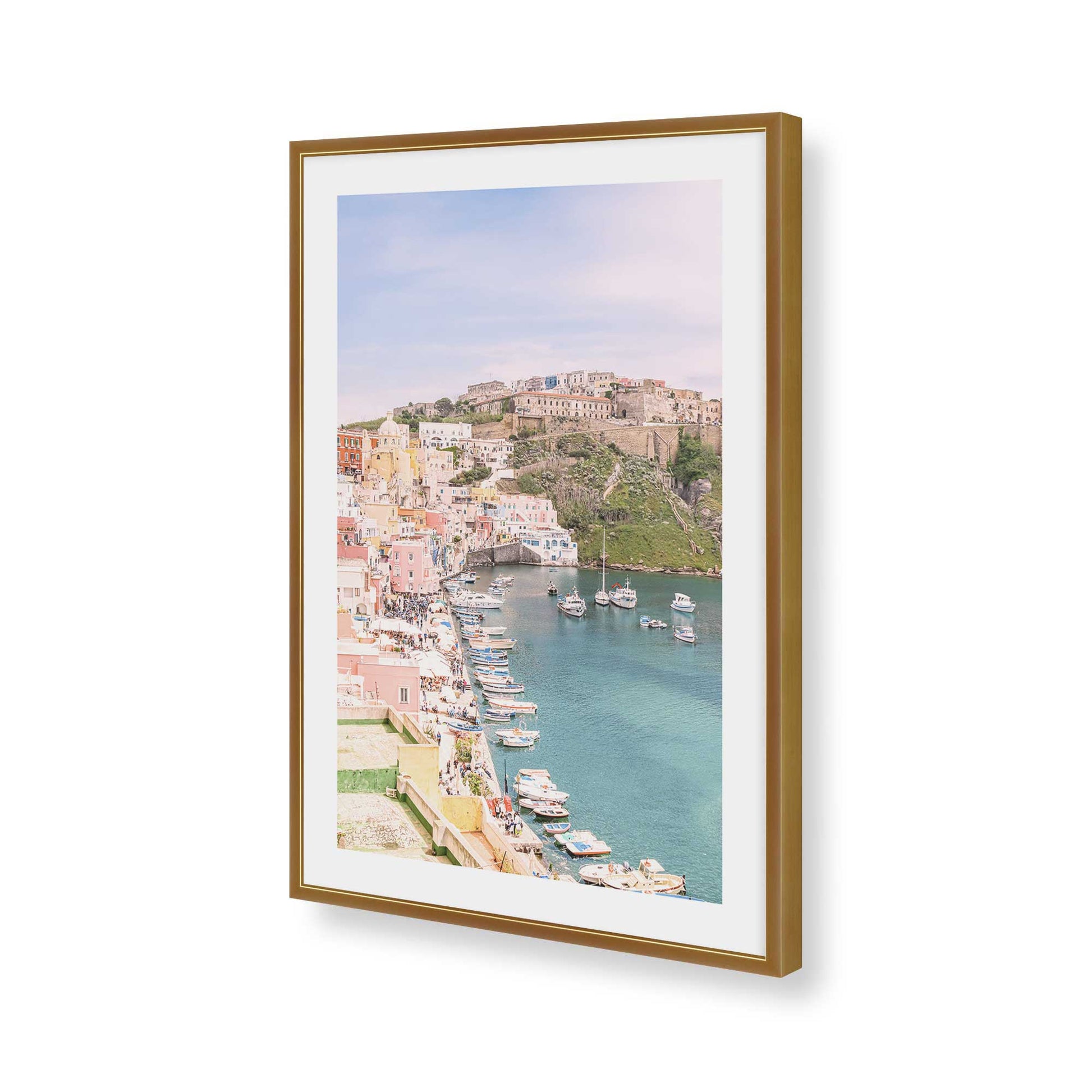 [Color:Polished Gold], Picture of art in a Polished Gold frame of the corner