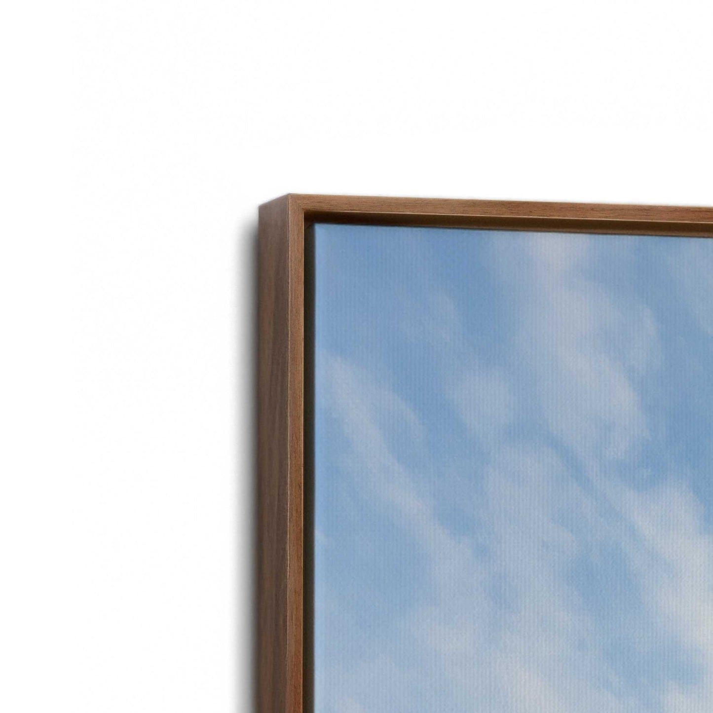 [Color:Walnut], Picture of art in a Walnut frame at an angle