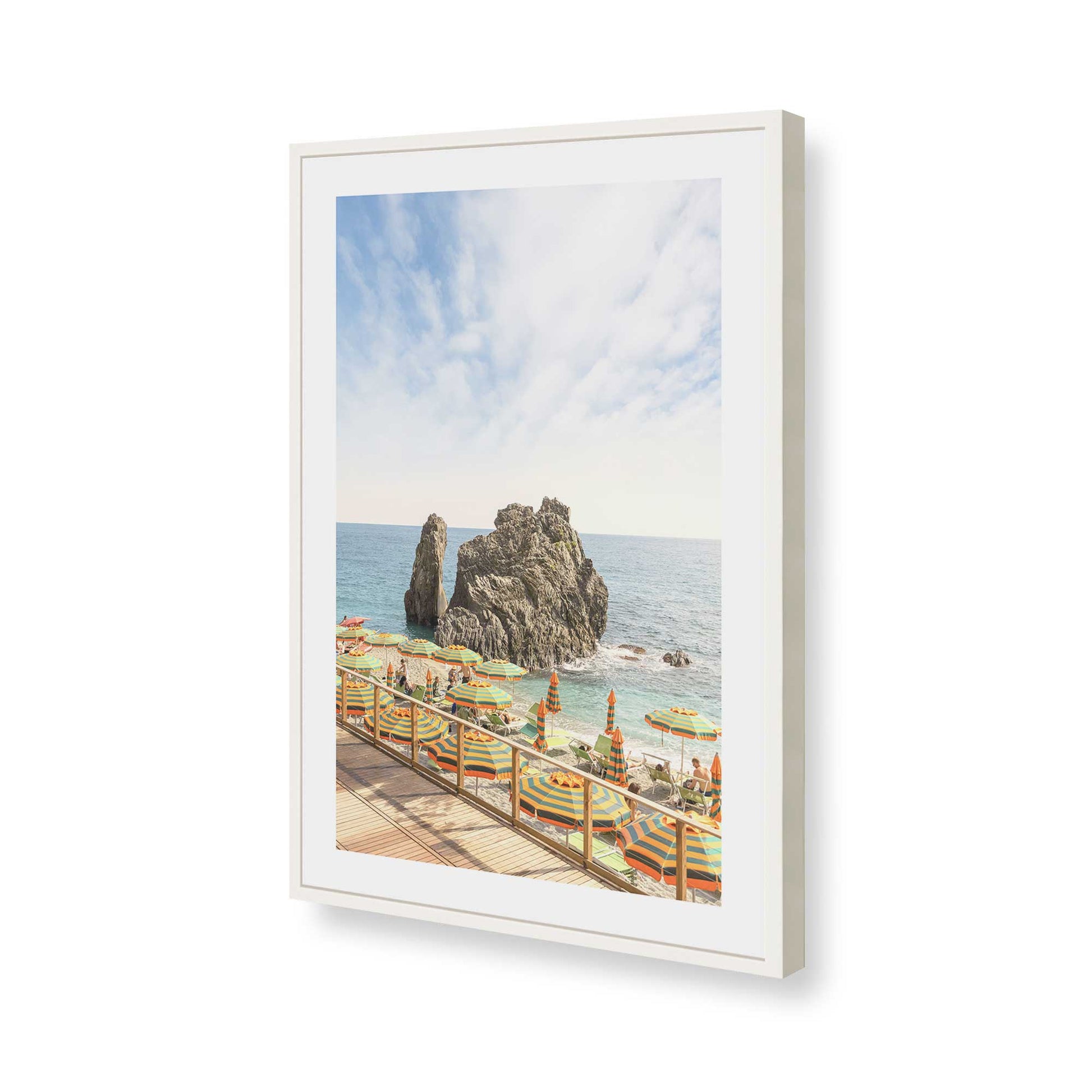 [Color:Opaque White], Picture of art in a Opaque White frame of the corner