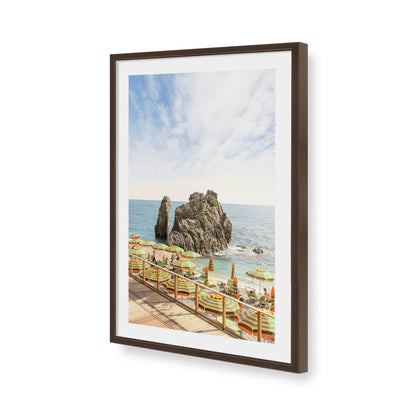 [Color:Brown], Picture of art in a Brown frame of the corner