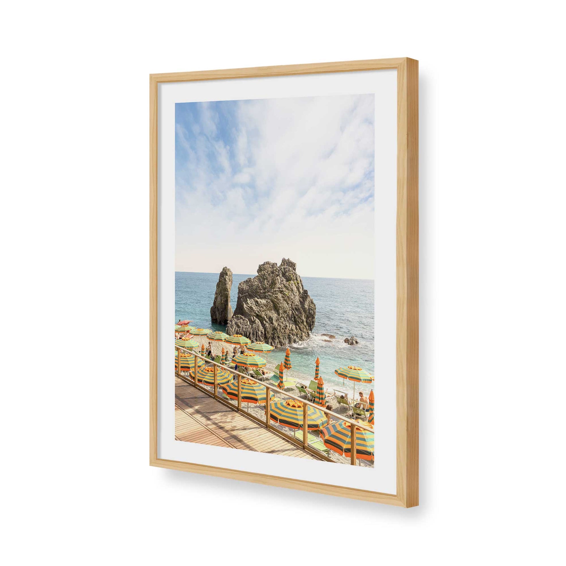 [Color:American Maple], Picture of art in a American Maple frame of the corner