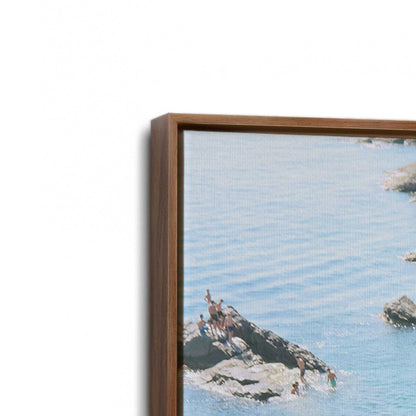 [Color:Walnut], Picture of art in a Walnut frame at an angle
