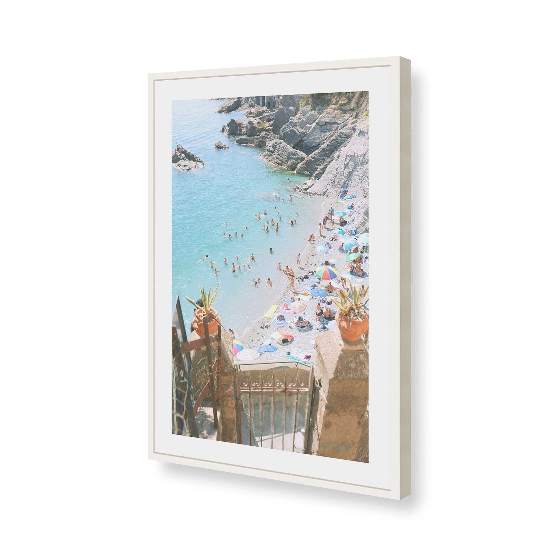 [Color:Opaque White], Picture of art in a Opaque White frame of the corner