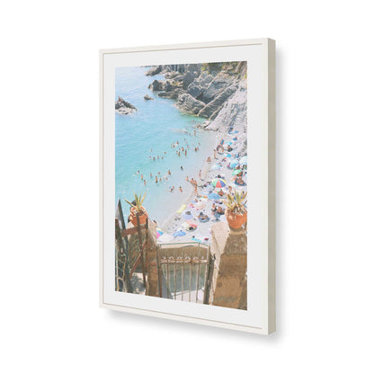 [Color:Opaque White], Picture of art in a Opaque White frame of the corner