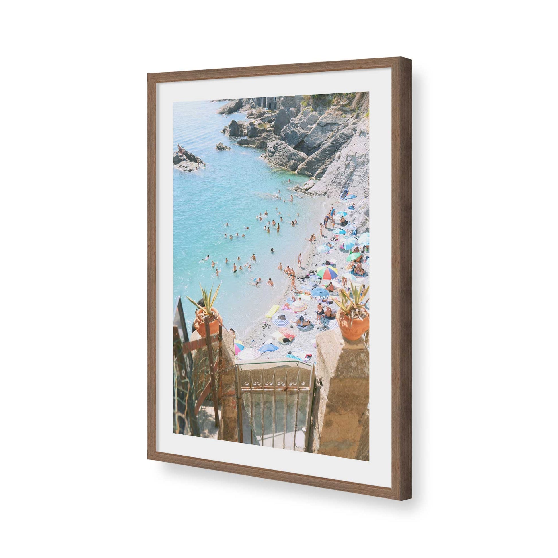 [Color:Walnut], Picture of art in a Walnut frame of the corner