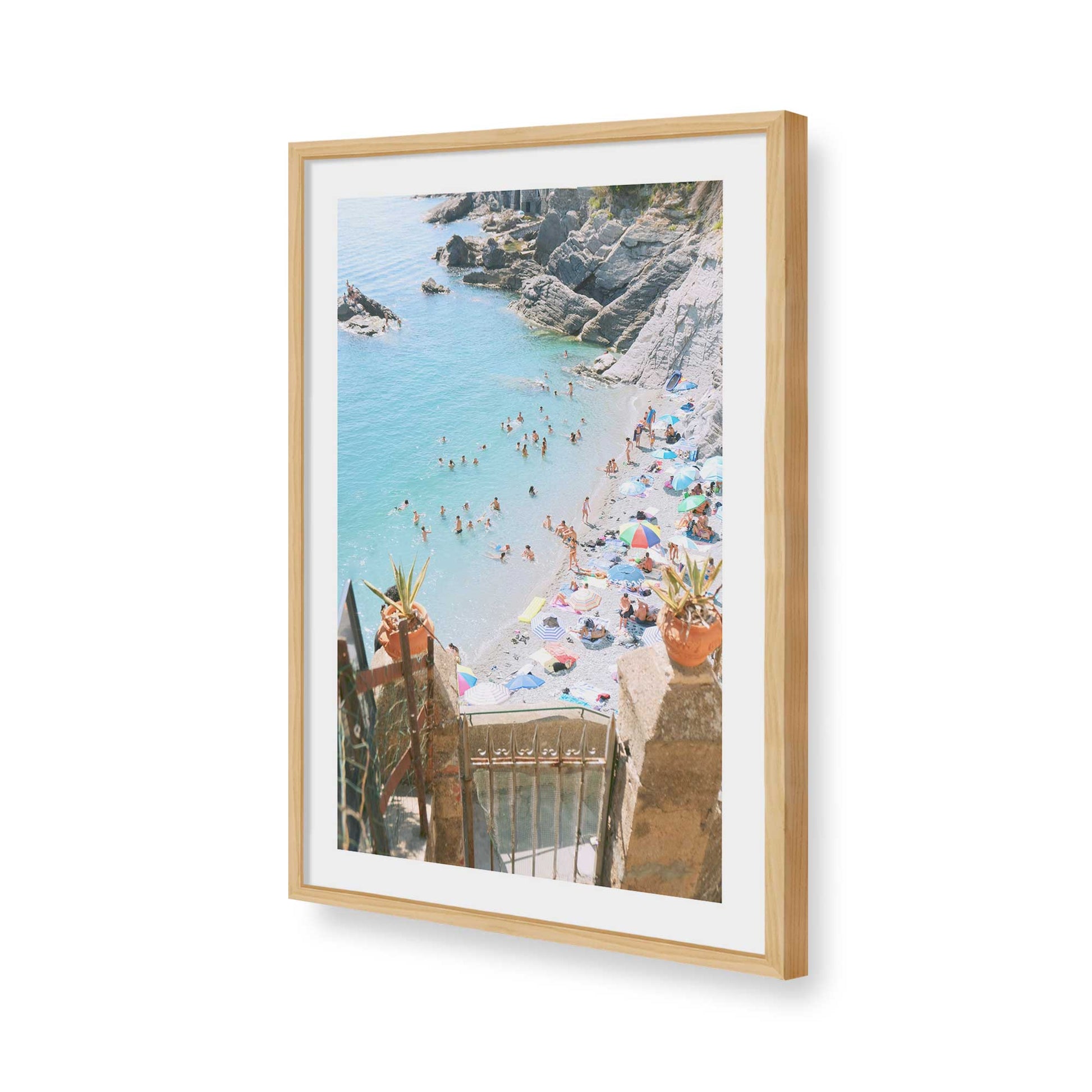 [Color:American Maple], Picture of art in a American Maple frame of the corner
