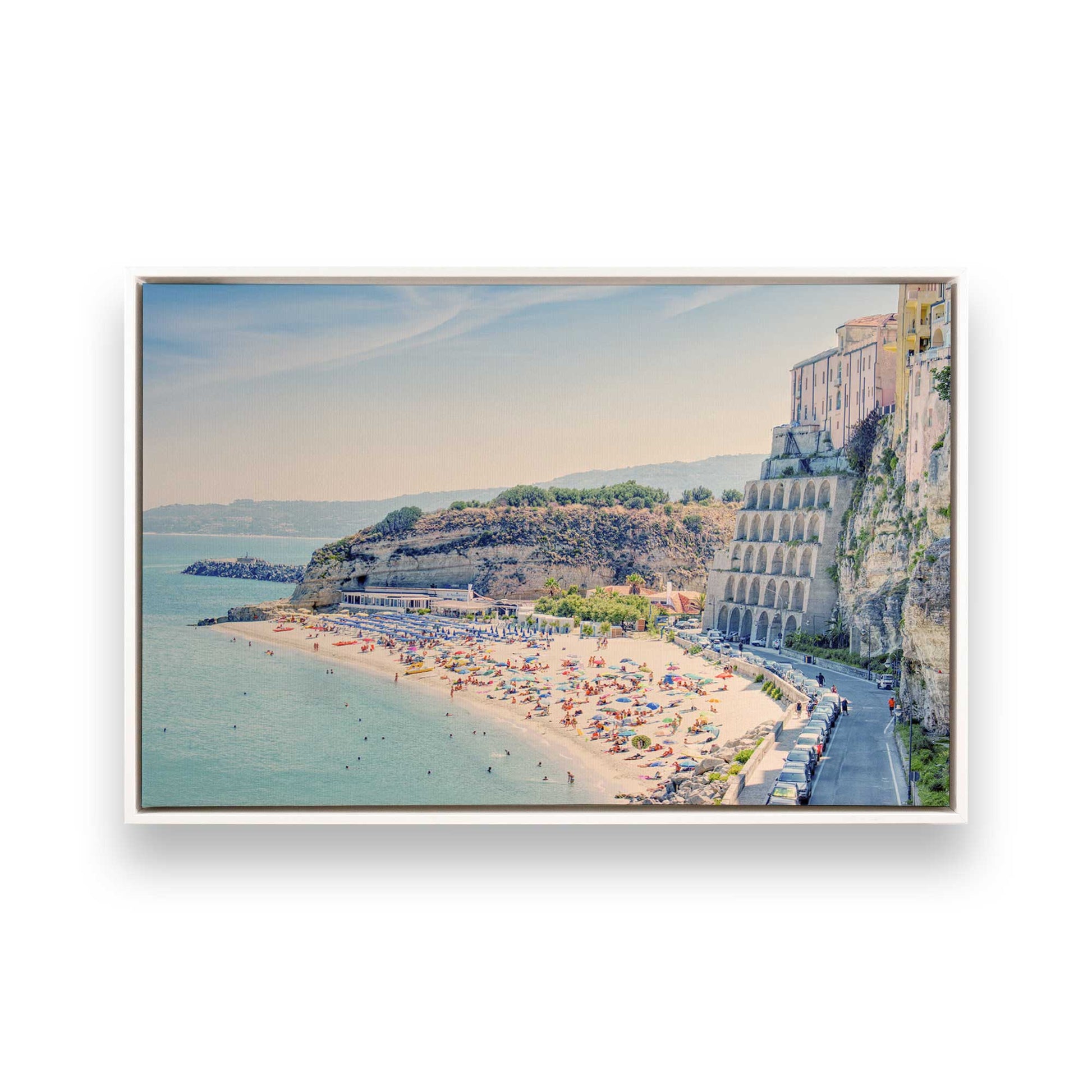 [Color:Opaque White], Picture of art in a White frame