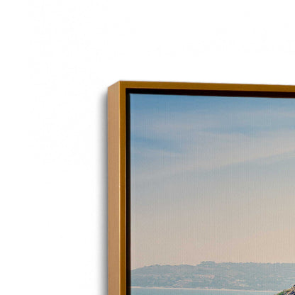 [Color:Polished Gold], Picture of art in a Polished Gold frame at an angle