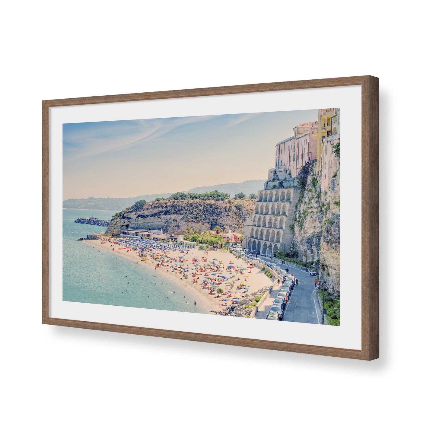 [Color:Walnut], Picture of art in a Walnut frame of the corner
