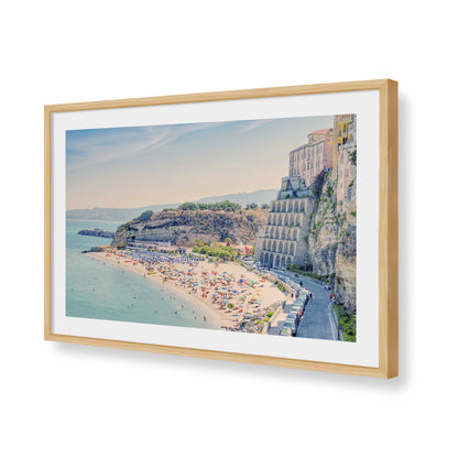 [Color:American Maple], Picture of art in a American Maple frame of the corner