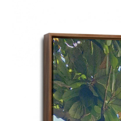 [Color:Walnut], Picture of art in a Walnut frame at an angle