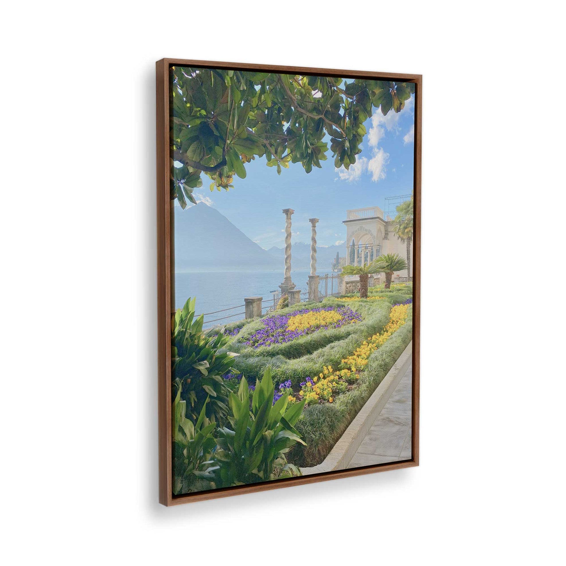 [Color:Walnut], Picture of the corner of the art