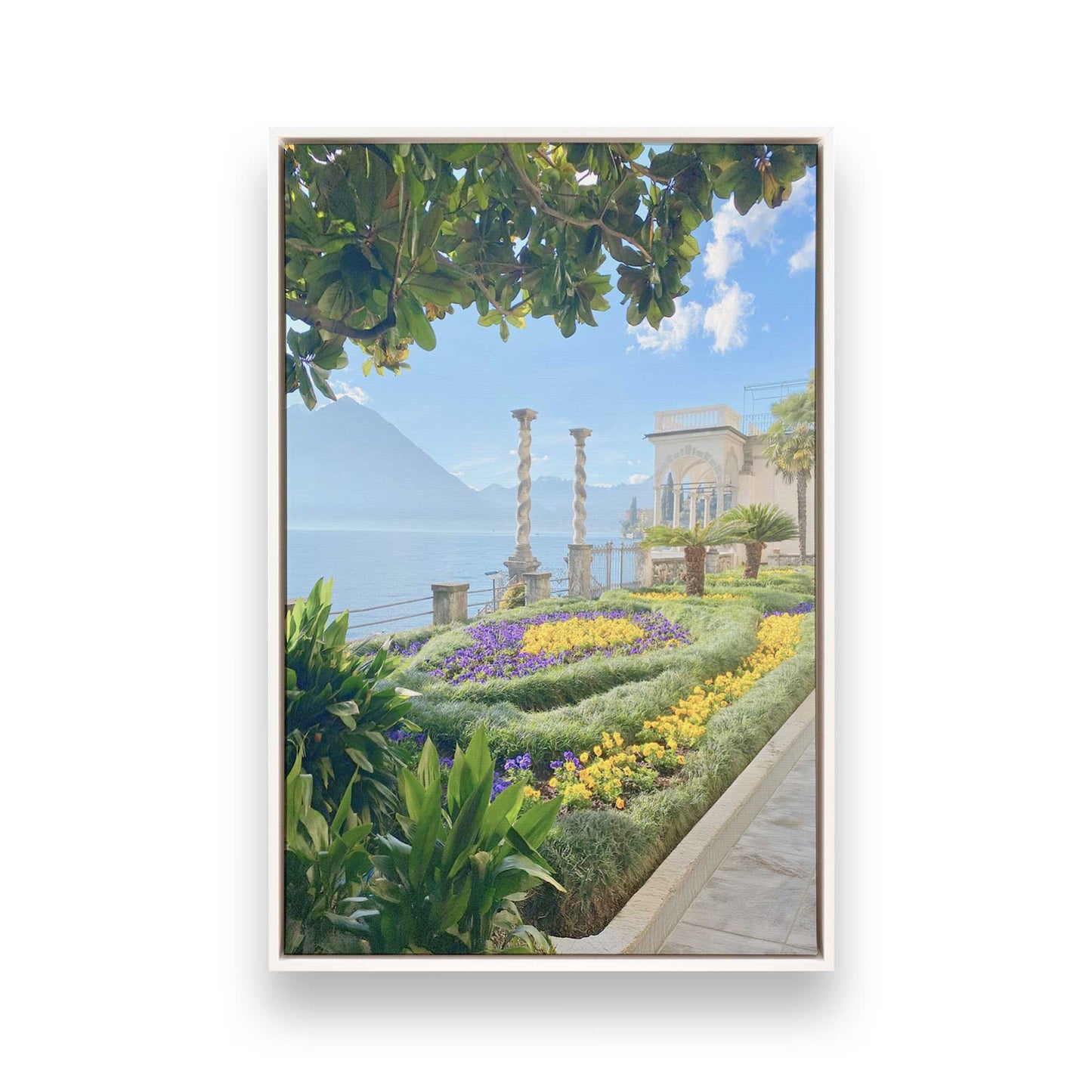 [Color:Opaque White], Picture of art in a White frame