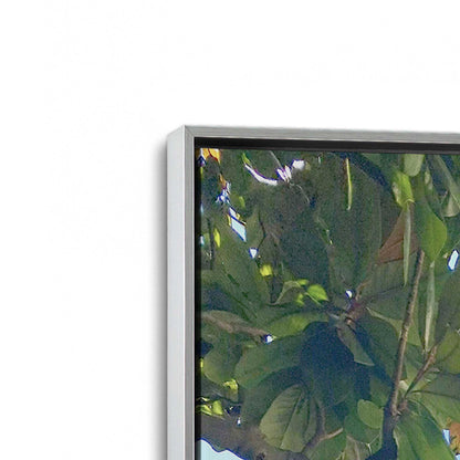 [Color:Polished Chrome], Picture of art in a Polished Chrome frame at an angle