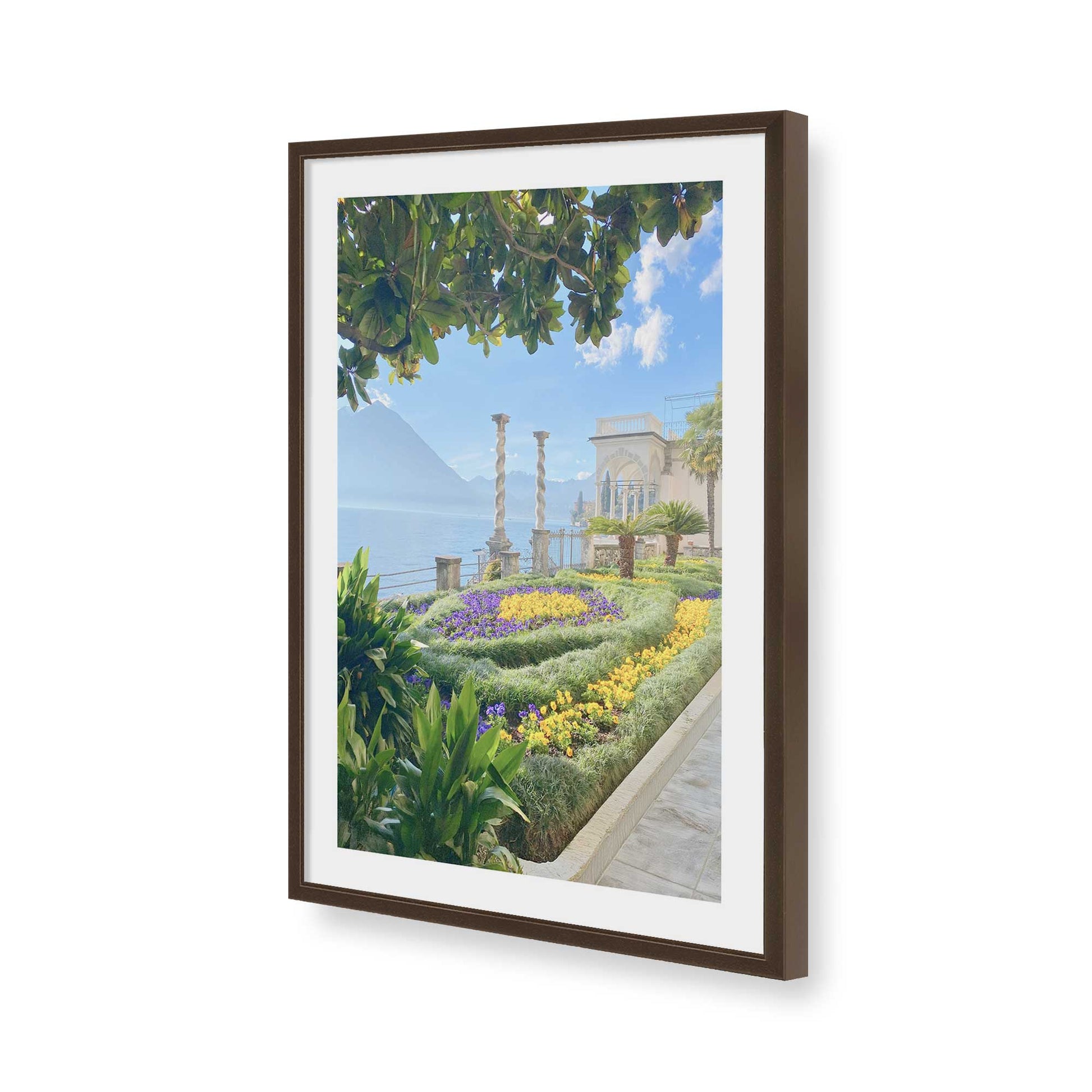 [Color:Belvinder Brown], Picture of art in a Belvinder Brown frame of the corner