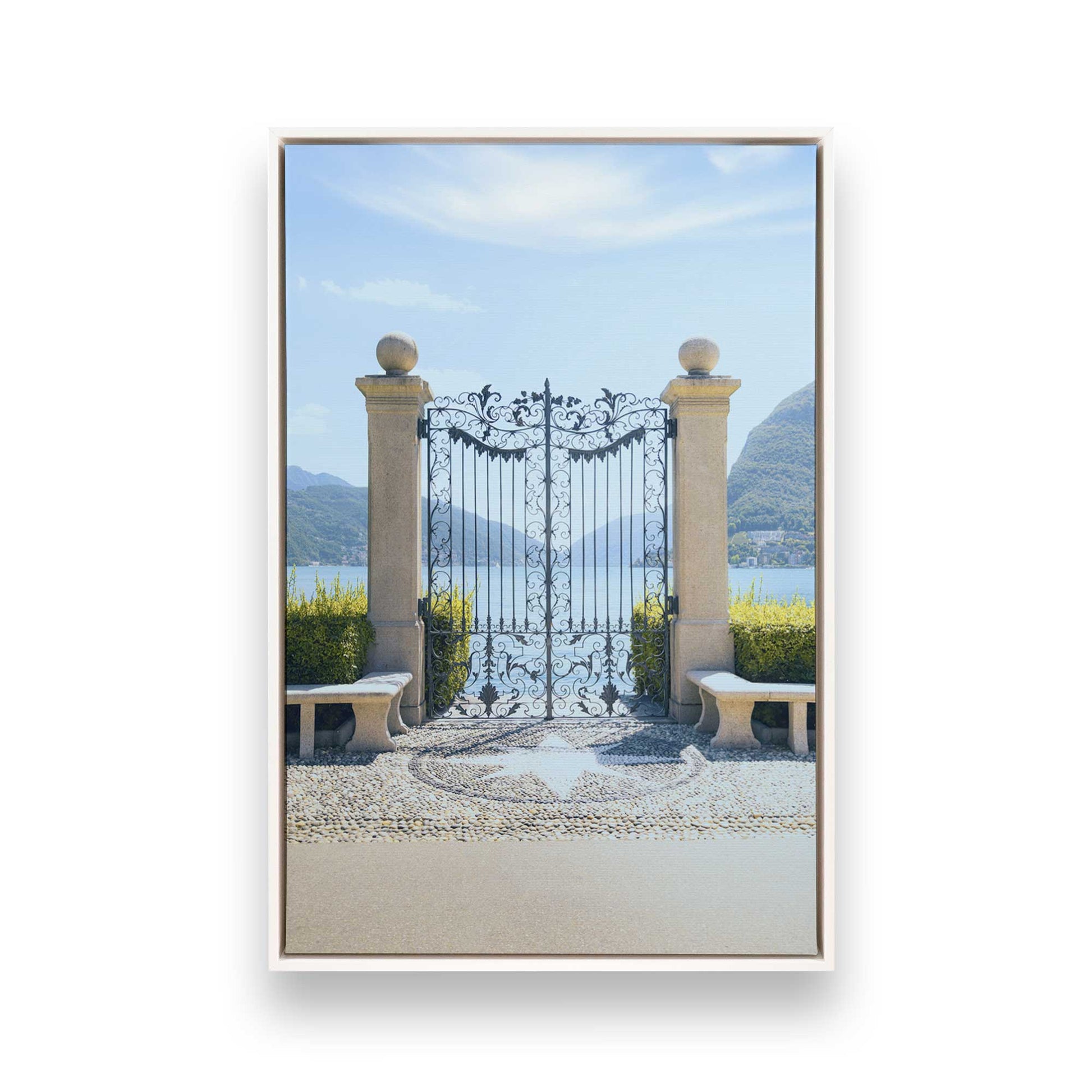 [Color:Opaque White], Picture of art in a White frame